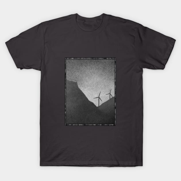 Windmills T-Shirt by VibeCeramicStudios